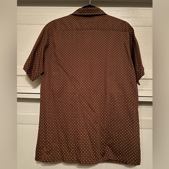 Vintage 70’s Mervyn’s Polka Dot Single Stitch Top M Costal Grandpa Old Money - Picture 13 of 16